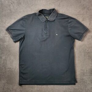 Rag & Bone Polo‎ Shirt Mens Medium Black Casual Short Sleeve Preppy